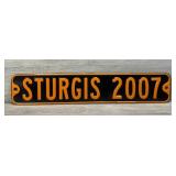 STURGIS BIKE WEEK METAL STREET SIGN 32' X 6'