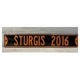 STURGIS BIKE WEEK METAL STREET SIGN 32' X 6'