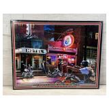 HOT NIGHTS CHOPPED HOGS METAL WALL DECOR