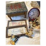 JACKPOT LOT!  STORAGE FOOTSTOOL HOME DECOR