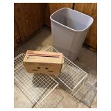 GARBAGE CONTAINER & ORGANIZER SHELFS PLASTIC WRAP