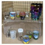 RAINBOW SKULL MUG & SHOT GLASSES