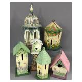ASSORTED DECORATIVE & FUNCTIONAL BIRD HOUSES