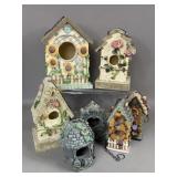 ASSORTED DECORATIVE & FUNCTIONAL BIRD HOUSES