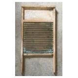 VINTAGE FLYER BRASS WASHBOARD