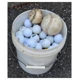 BUCKET OF BALLS GOLF BALLS