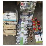 SOLAR LIGHTS & YARD  GARDEN DECOR HOOKS