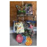 PLANT RACK W YARD & GARDEN DECOR GALORE