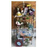 PLANT RACK W YARD & GARDEN DECOR GALORE
