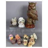 OWL COLLECTIBLE FIGURINES & CANDLES