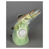 1976 JIM BEAM CERAMIC TROUT DECANTER EMPTY