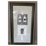 FRAMED BIRDHOUSE ART PRINT WALL DECOR