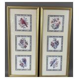 VINTAGE KIRKLANDS BIRDS & FLOWERS TRYPTIC
