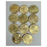 2000 SACAGAWEA NATIVE AMERICAN DOLLAR COINS