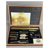 GUNMASTER GUN CLEANING KIT IN WOOD BOX