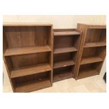 3 BOOK CASES