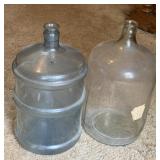 5 GALLON GLASS & PLASTIC JUGS COIN JARS