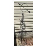 58' WROUGHT IRON SUNDIAL GARDEN TRELLIS