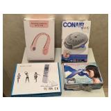 ASSORTED ELECTRONICS NECK FAN PULSE MASSAGER