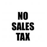 NO SALES TAX
