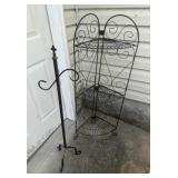 FOLDING PLANT STAND & FREE STANDING HANGER