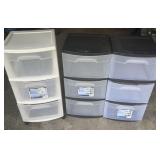 STERILITE 3 DRAWER STORAGE ORGANIZERS