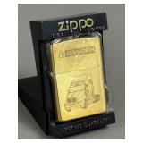 ZIPPO BRASS LIGHTER KENWORTH TRUCK MFG NOS