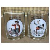 SATURDAY EVENING POST NORMAL ROCKWELL GLASSWARE