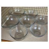 GLASS MIXING BOWLS ANCHOR HOCKING ROYALEX