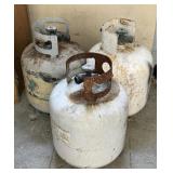 3 PROPANE TANKS