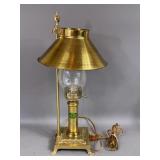PARIS ISTANBUL ORIENT EXPRESS BRASS TABLE LAMP