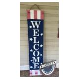 WOOD & METAL YARD HOME ART DECOR