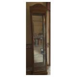 VINTAGE OAK CURIO CABINET