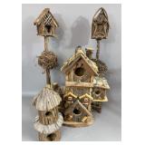 ASSORTED DECORATIVE & FUNCTIONAL BIRD HOUSES