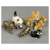 VINTAGE MINIATURES BRASS CERAMIC JAPAN