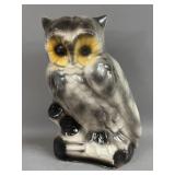 LARGE CERAMIC MOLD OWL FIGURINE