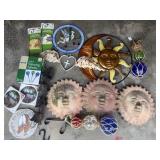 YARD & GARDEN DECOR TERRA COTTA & METAL SUN