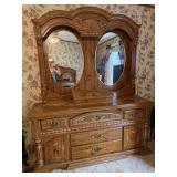 BEDROOM DRESSER WITH MIRROR
