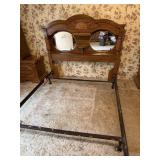 VINTAGE HEADBOARD & BED FRAME QUEEN