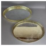 VINTAGE VANITY TRAYS W MIRRORS