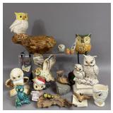 VINTAGE OWL COLLECTIBLES & FIGURINES
