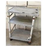 LUXOR 3 TIER ROLLING SHOP CART