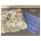 VINTAGE THROW BLANKETS CROCHET AFGHAN