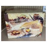 3 PC GLASS OVENWARE SET COUNTRY HARVEST NOS