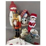 CHRISTMAS DECOR ELF ON A SHELF NUTCRACKER