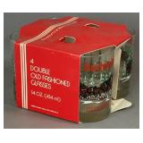 BUDWEISER CLYDESDALE LIBBEY DBL OLD FASHIOND GLASS
