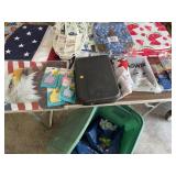JACKPOT LOT!  US FLAG CHAIR COVERS & GREEN TOTE
