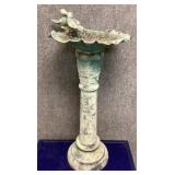 Virginia Metalcrafters Lotus Leaf Birdbath