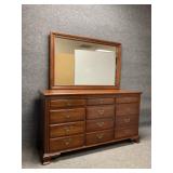 Treasure House Solid Cherry Dresser and Mirror