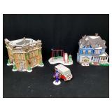 Bank, Victorian House, Mailman, Playset